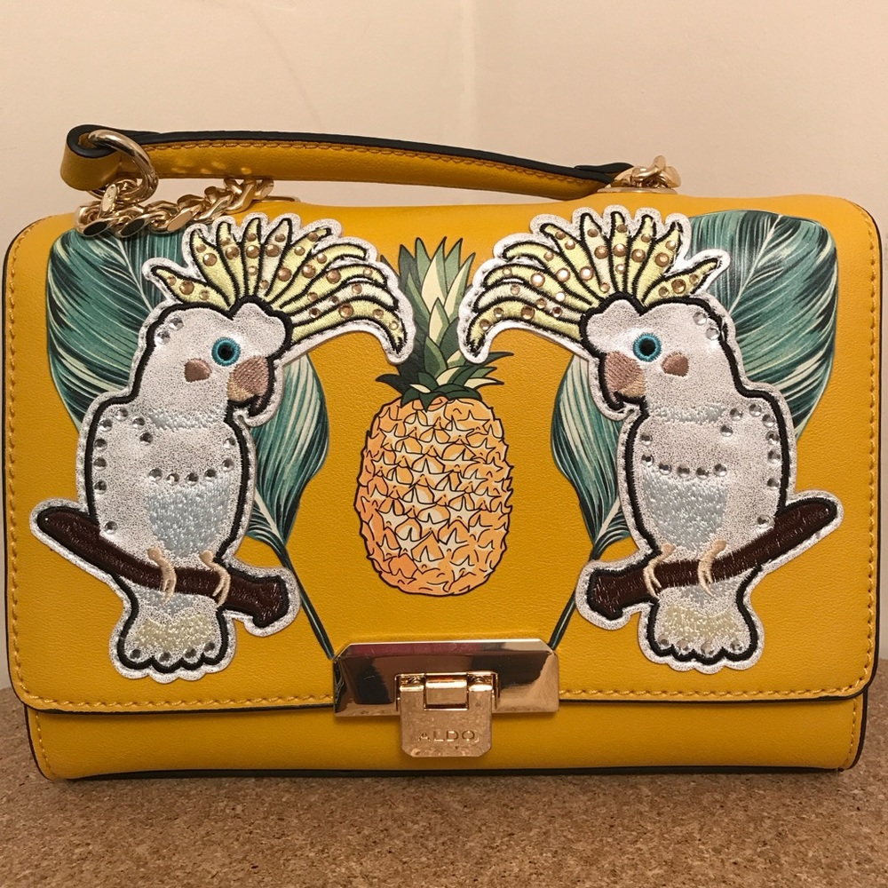 Aldo Yellow - Crested Cockatoo Pineapple Purse